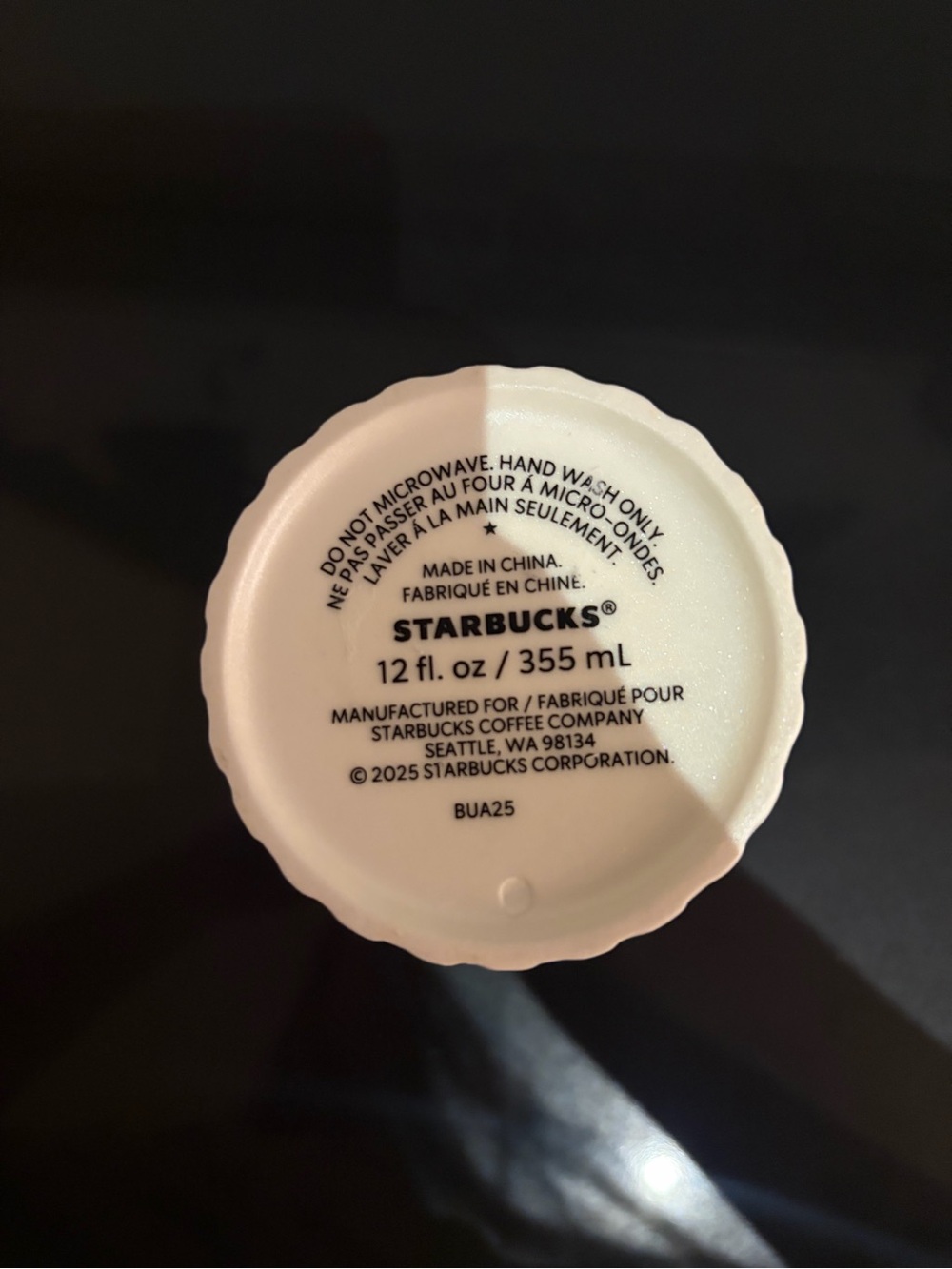 Starbucks White Ceramic Coffee Mug Grande Embossed Etched Logo 16oz !! ๐ค - Picture 6 of 6